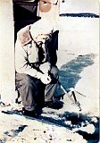 Fritz ice fishing